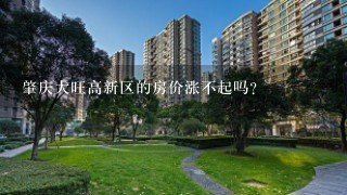 肇庆大旺高新区的房价涨不起吗?