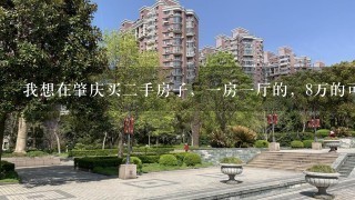 我想在肇庆买2手房子，1房1厅的，8万的可以吗